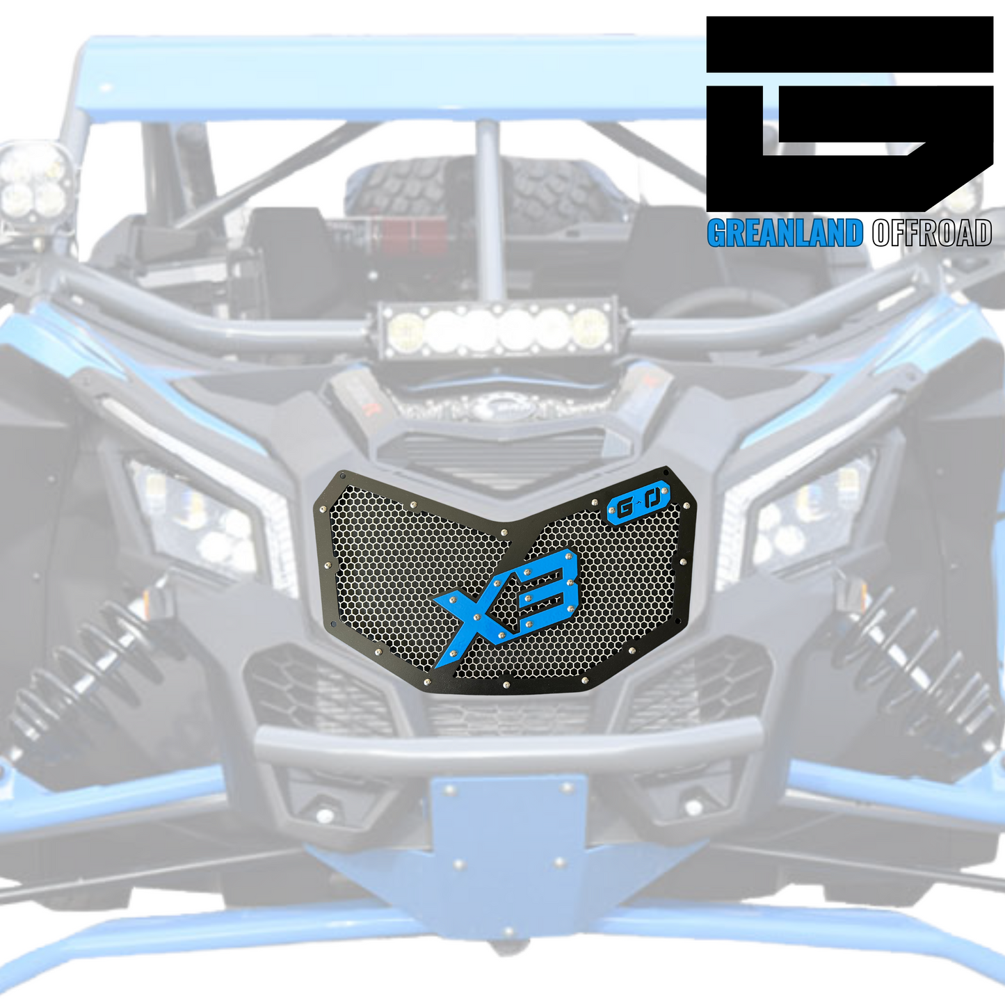 Greanland Offroad 2017+ Can-Am Maverick X3 Front Grille – High-Performance Steel Upgrade - Greanland Offroad