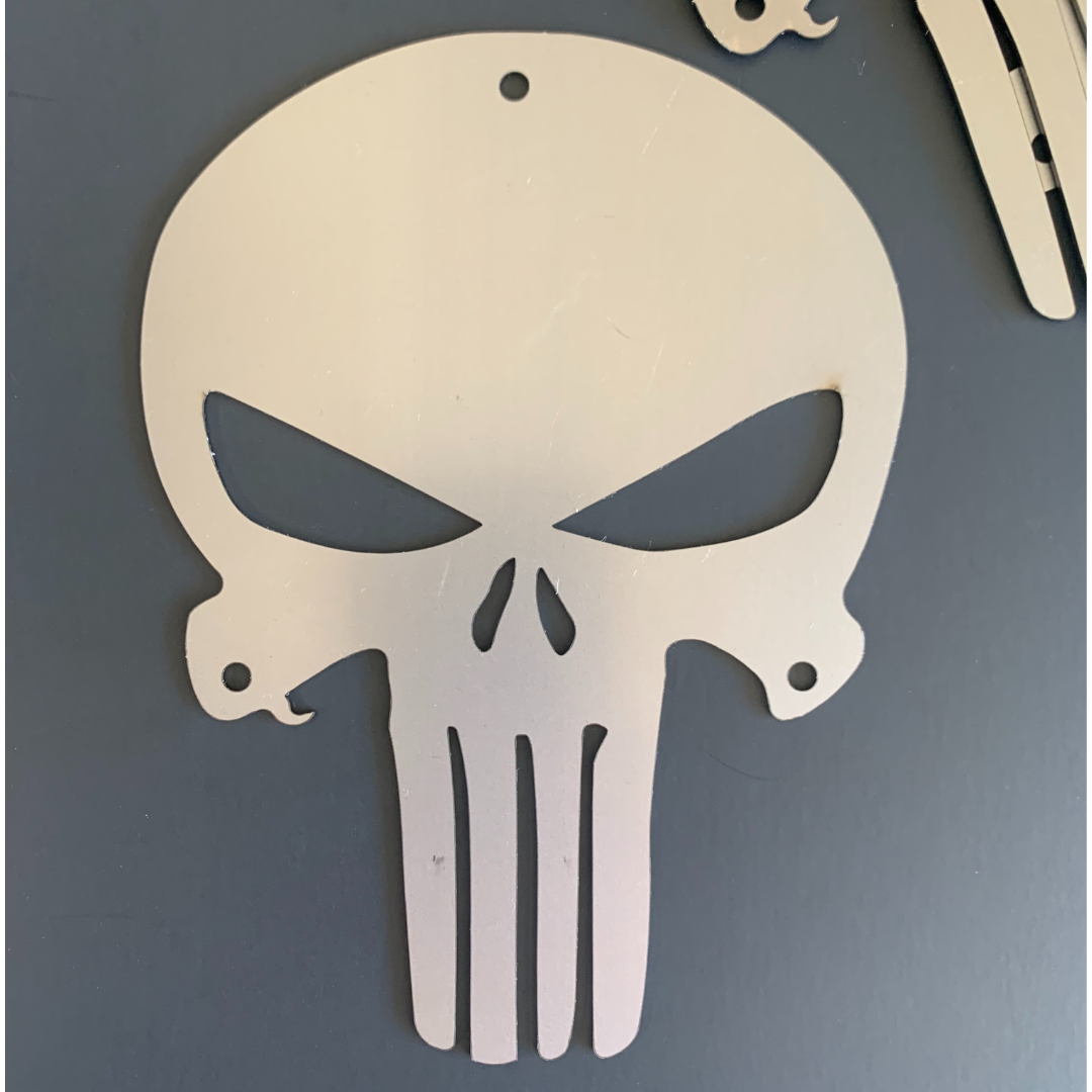 Bolt On Punisher Emblems (4 sizes) - Greanland Offroad