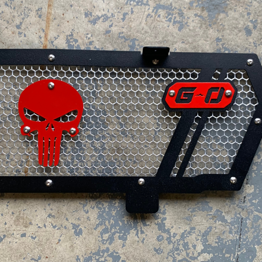 Polaris General Punisher Grille (Red)- Upgrade Your Ride with Greanland's Durable Offroad Accessory - Greanland Offroad
