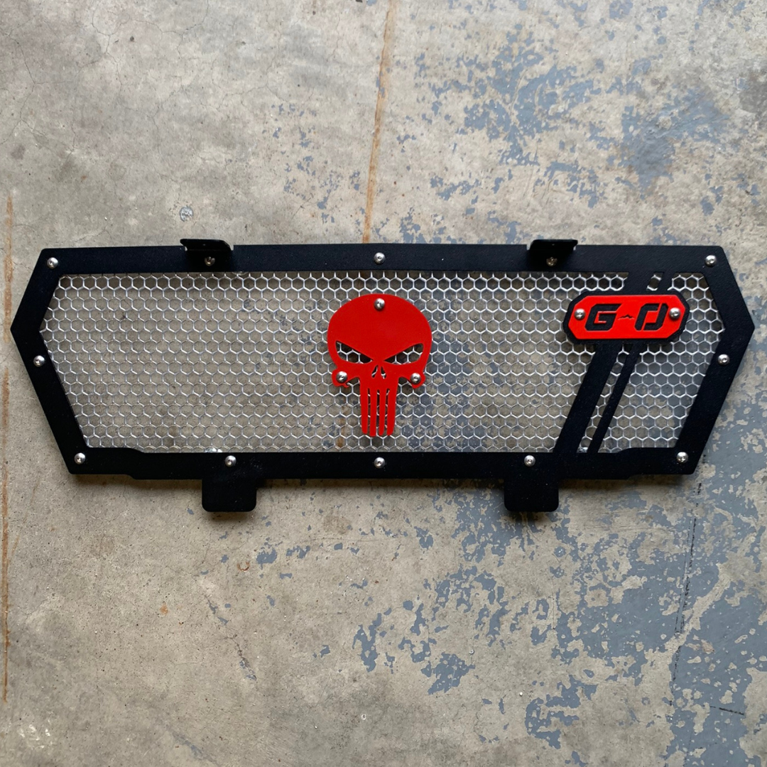 Polaris General Punisher Grille (Red)- Upgrade Your Ride with Greanland's Durable Offroad Accessory - Greanland Offroad