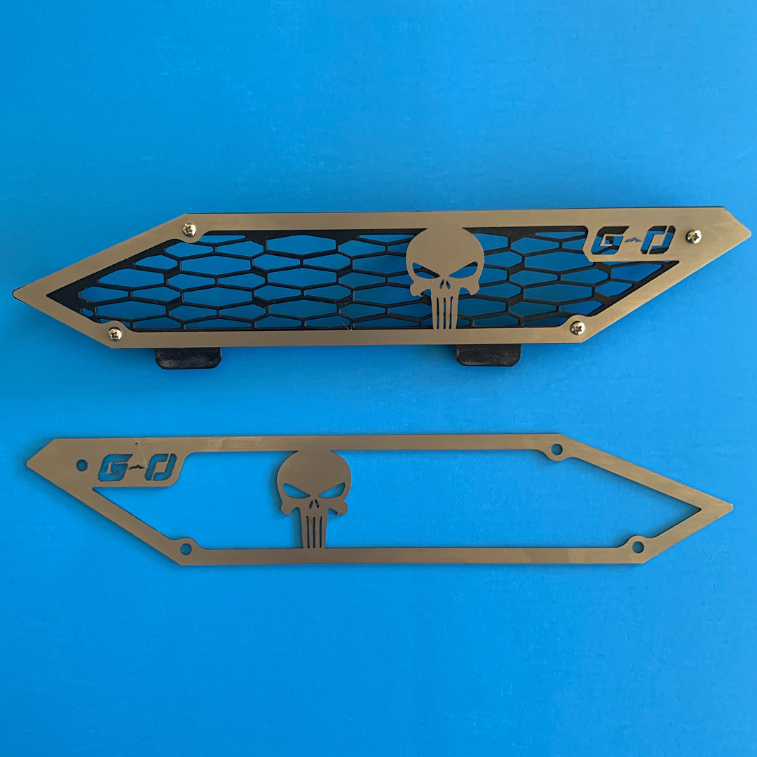 Polaris General Hood Vent Side Grille Covers (Punisher) - Greanland Offroad