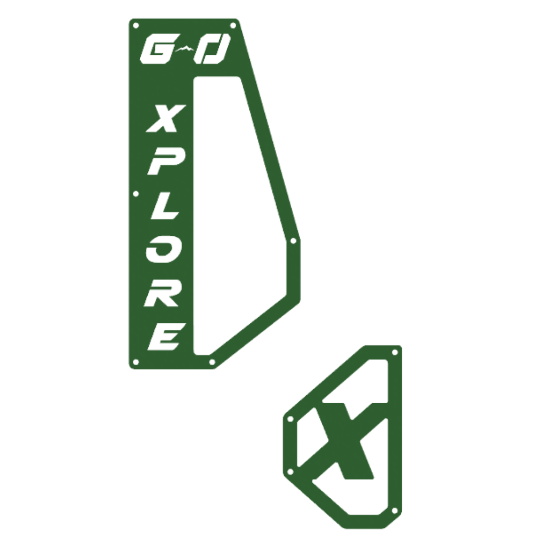 Army Green Polaris Xpedition aluminum vent covers – powder coated accessory by Greanland Offroad