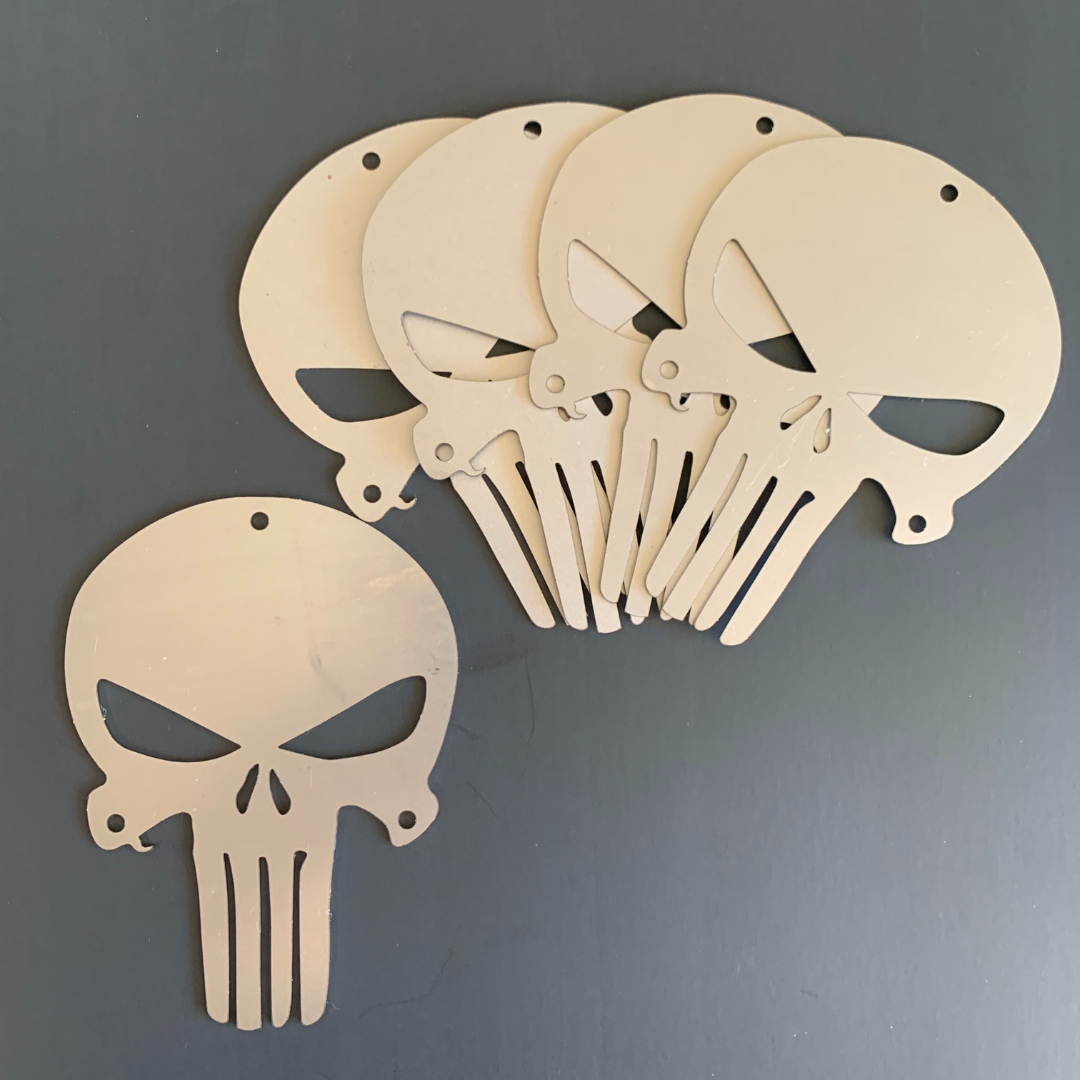 Bolt On Punisher Emblems (4 sizes) - Greanland Offroad