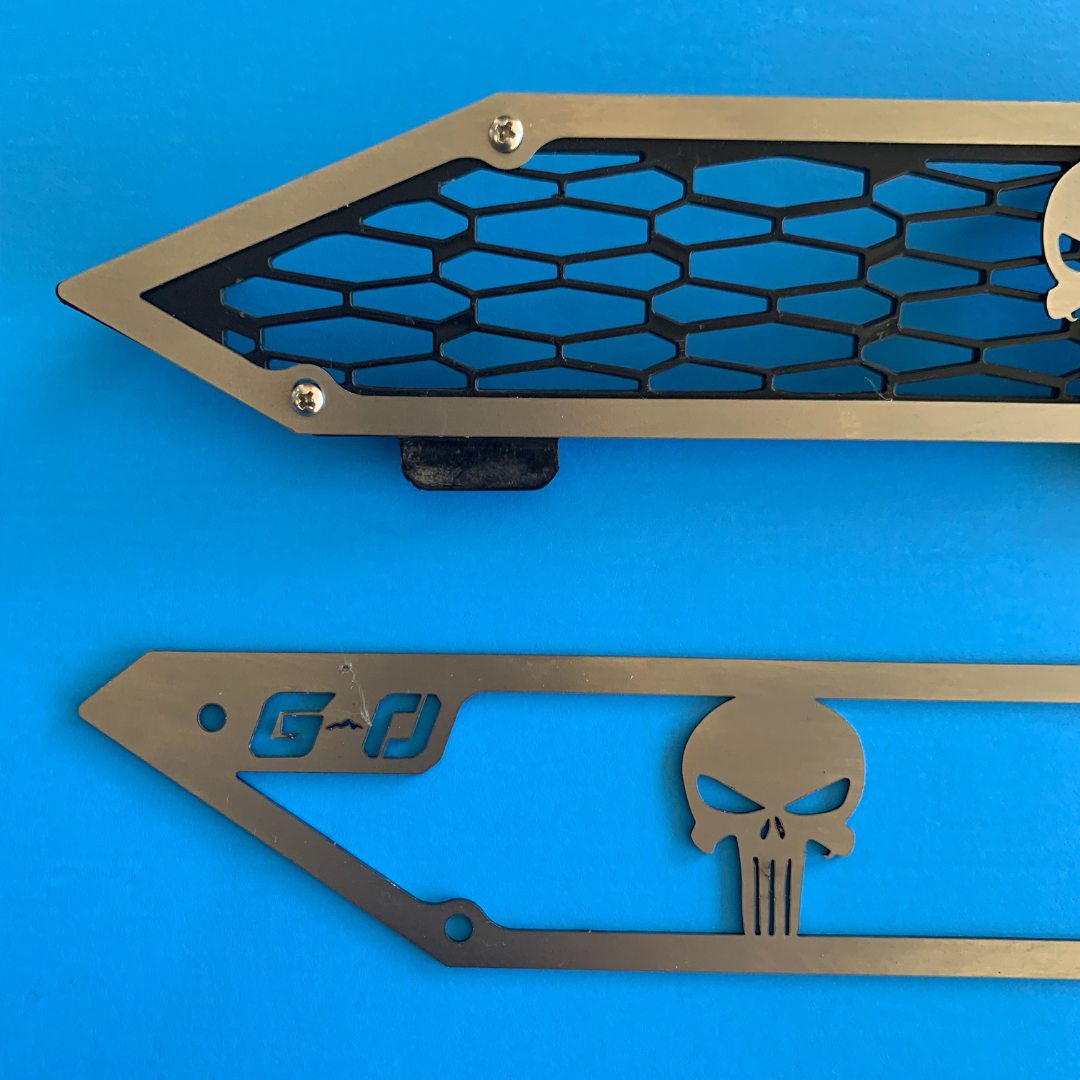 Polaris General Hood Vent Side Grille Covers (Punisher) - Greanland Offroad