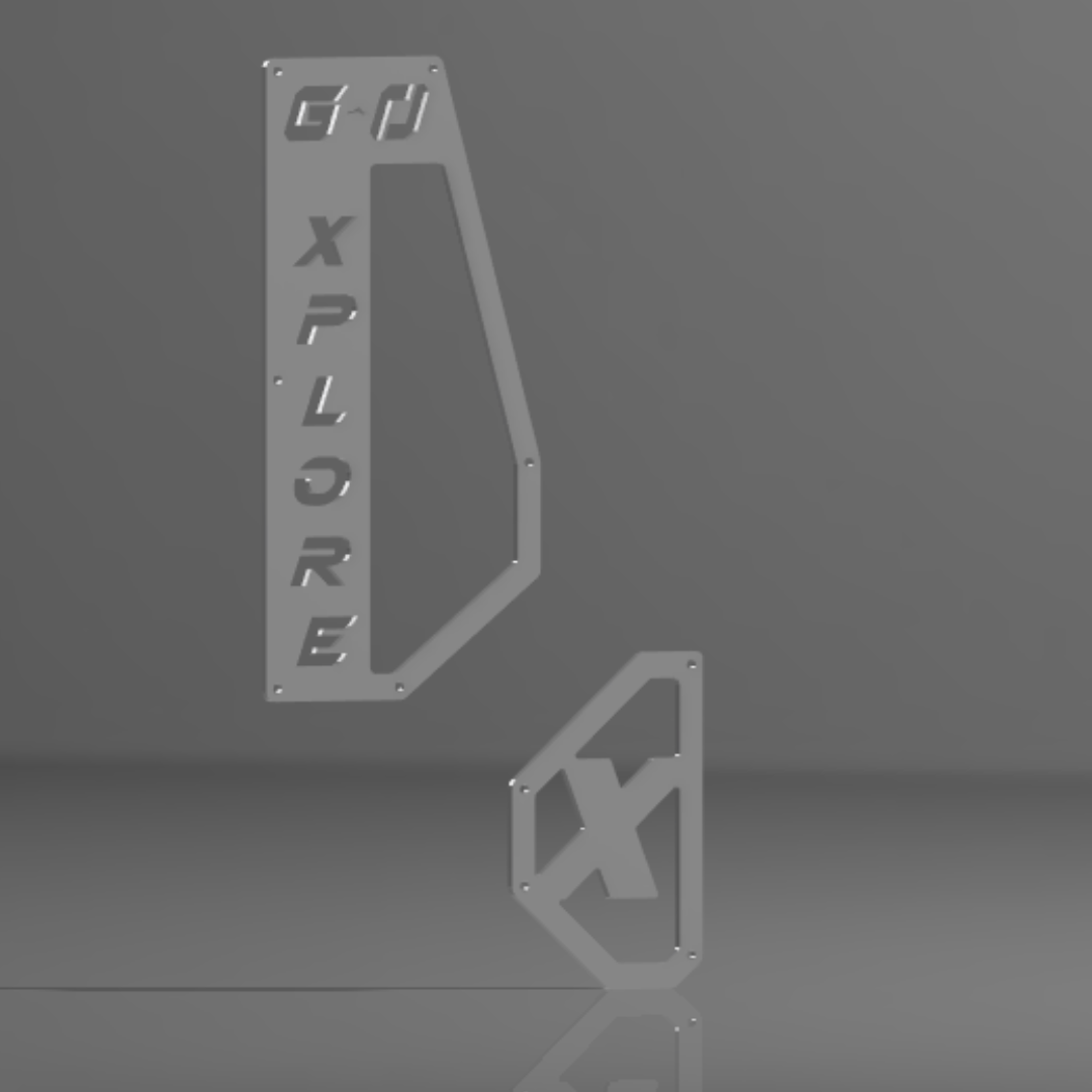 Silver vent accent covers for Polaris Xpedition – precision-cut aluminum set from Greanland Offroad