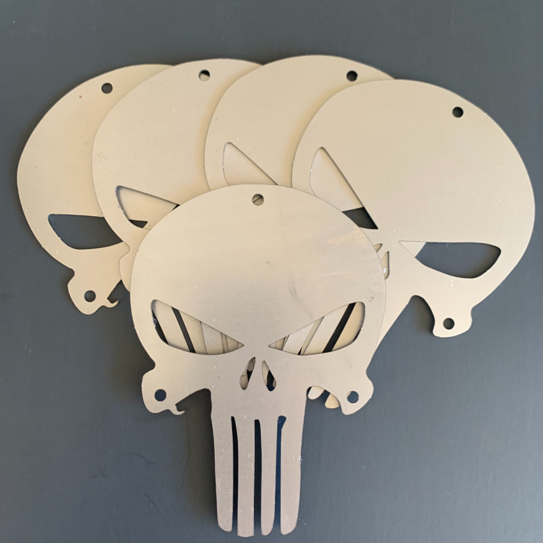 Bolt On Punisher Emblems (4 sizes) - Greanland Offroad