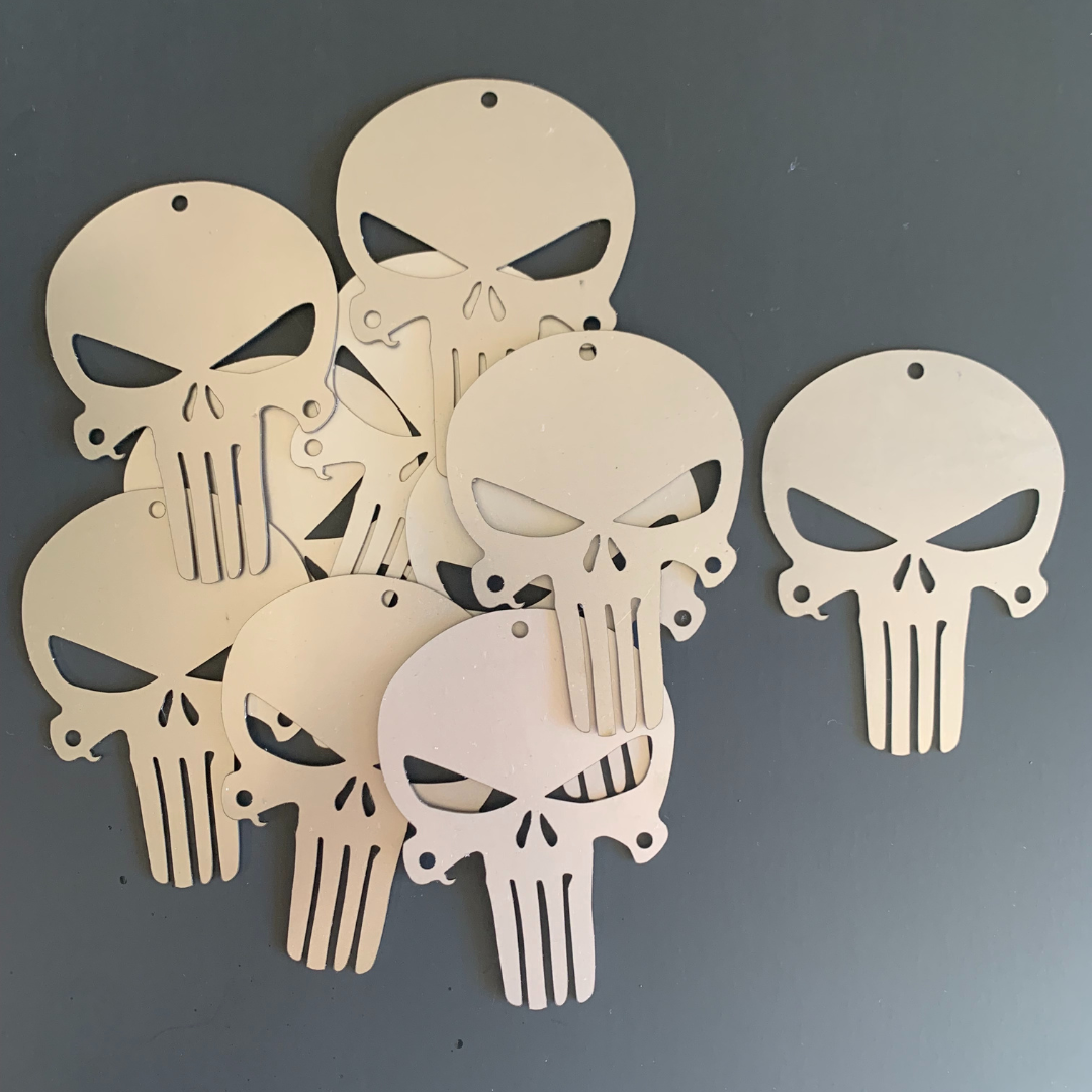 Bolt On Punisher Emblems (4 sizes) - Greanland Offroad