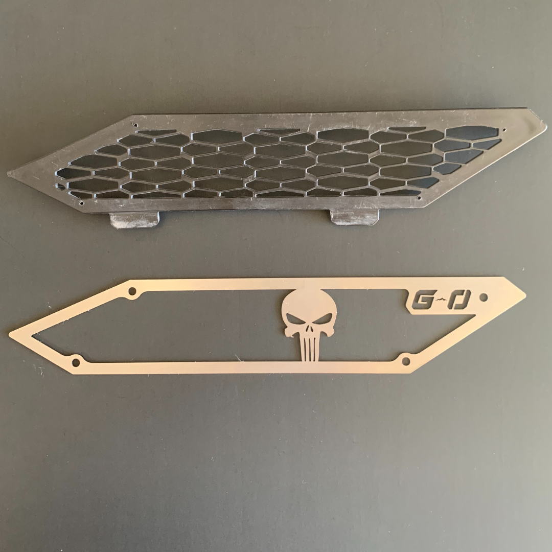 Polaris General Hood Vent Side Grille Covers (Punisher) - Greanland Offroad