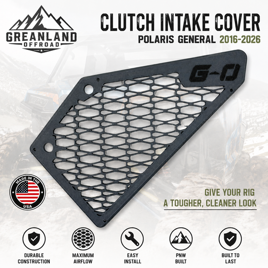Polaris General Mesh Clutch Intake Cover (2016-2026) CVT Vent