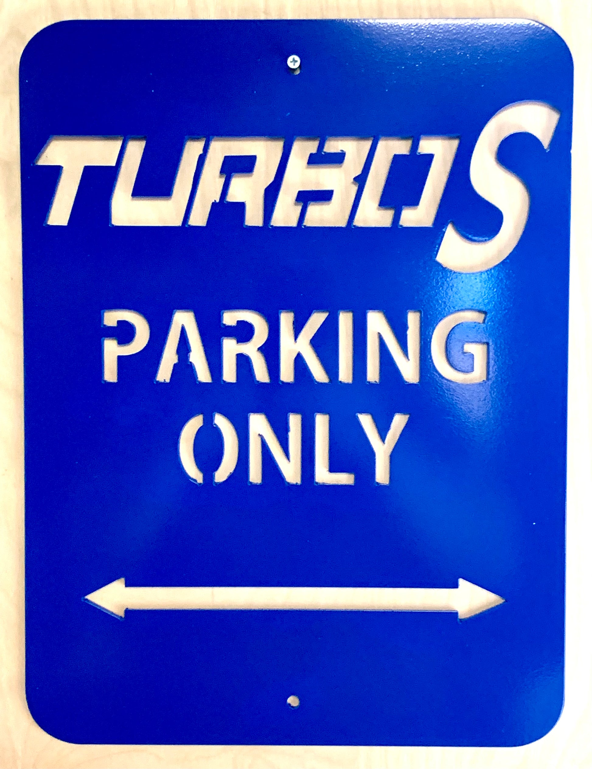 Turbo S Parking Only Aluminum Sign 12x16 (Polaris RZR) - Greanland Offroad