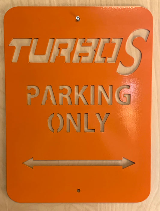 Turbo S Parking Only Aluminum Sign 12x16 (Polaris RZR) - Greanland Offroad