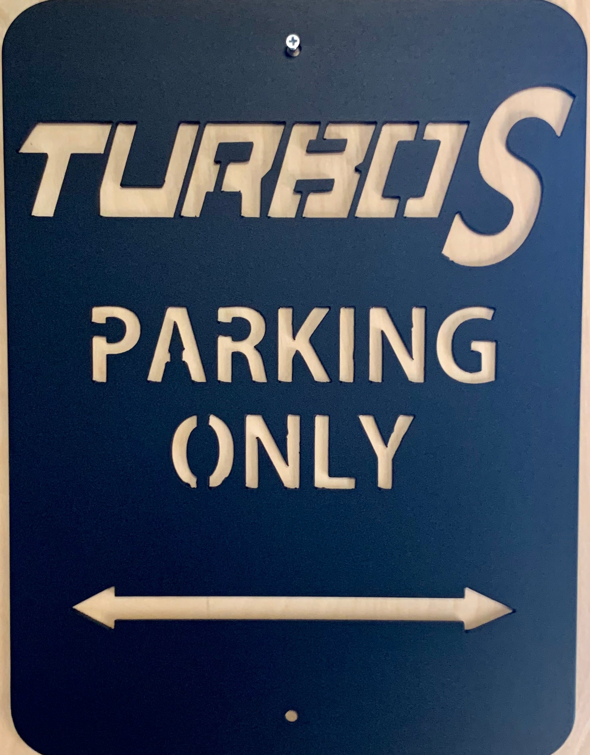 Turbo S Parking Only Aluminum Sign 12x16 (Polaris RZR) - Greanland Offroad