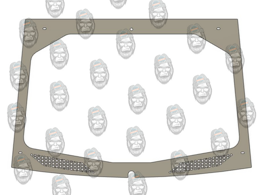 DXF or Print File, Kawasaki KRX 1000 Windshield Frame (fits 2020-2023) - Greanland Offroad