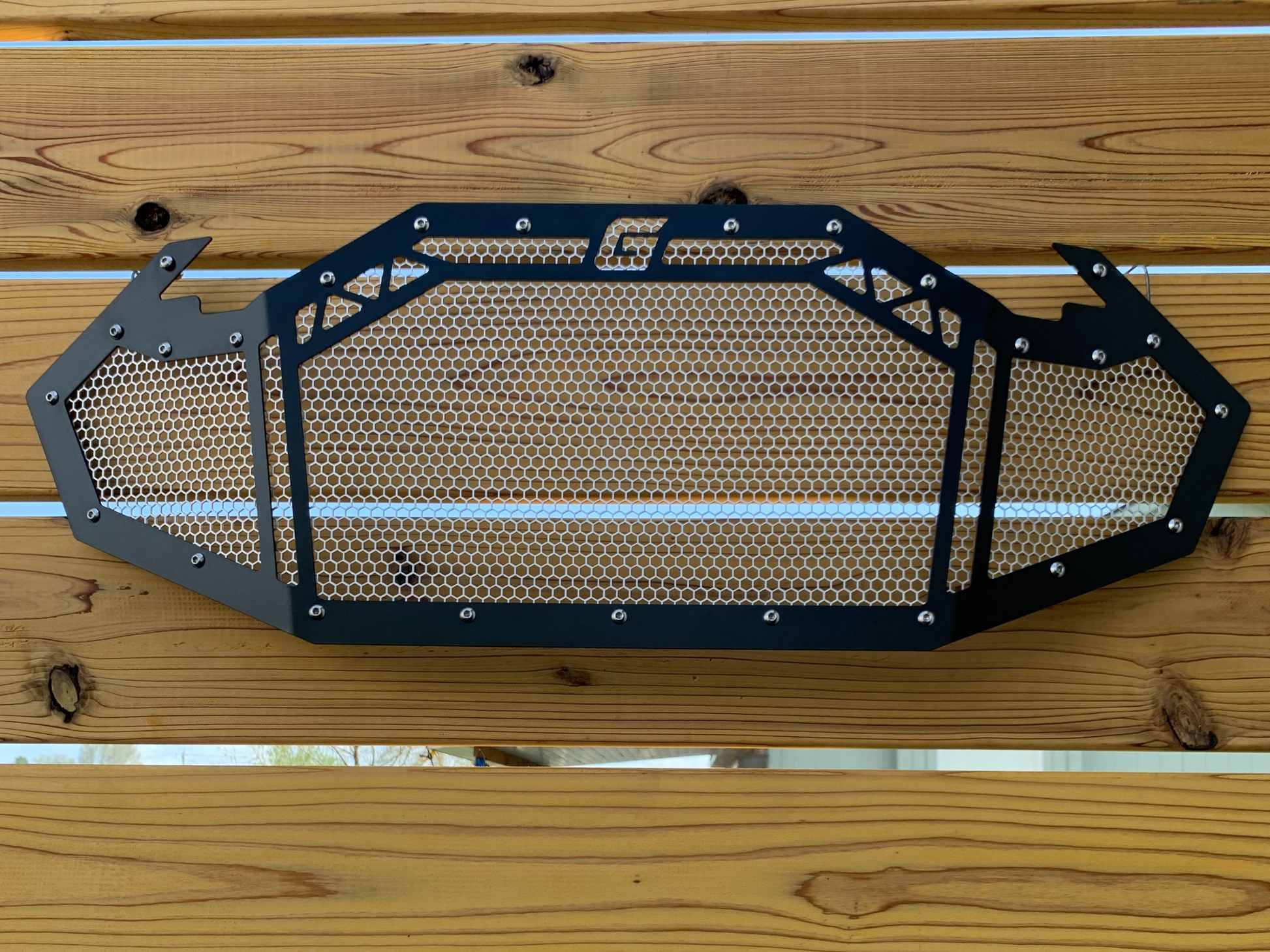 black polaris turbo r grille by greanland offroad
