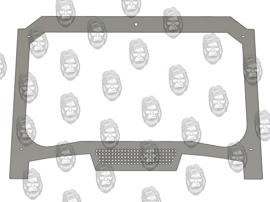 DXF or Print File, Polaris RZR 1000 Turbo Windshield Frame (2019-2022) - Greanland Offroad
