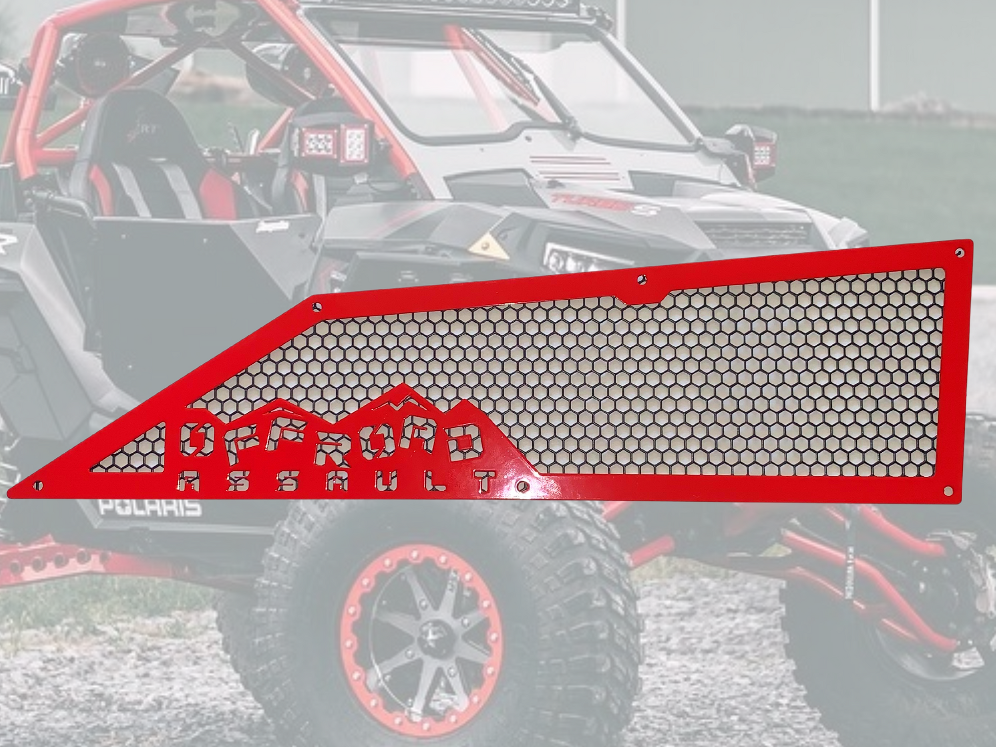 Polaris RZR XP 1000 Turbo & Turbo S Intake Vent Cover Grill (Offroad Assault) - Greanland Offroad