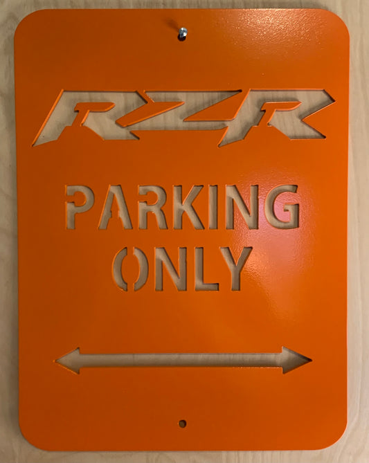 RZR Parking Only Aluminum Sign 12x16 (Polaris) - Greanland Offroad