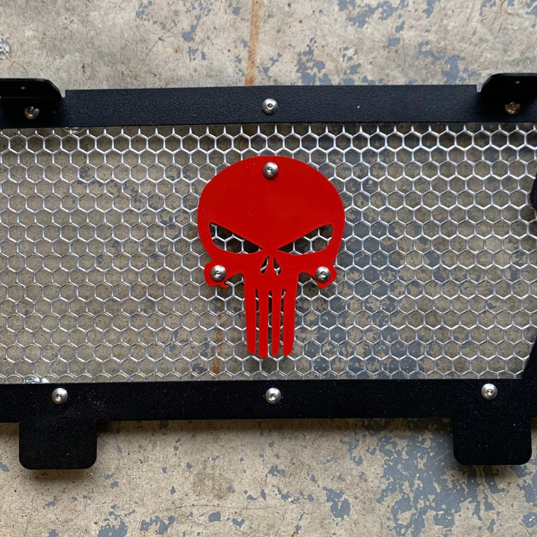 Polaris General Punisher Grille (Red)- Upgrade Your Ride with Greanland's Durable Offroad Accessory