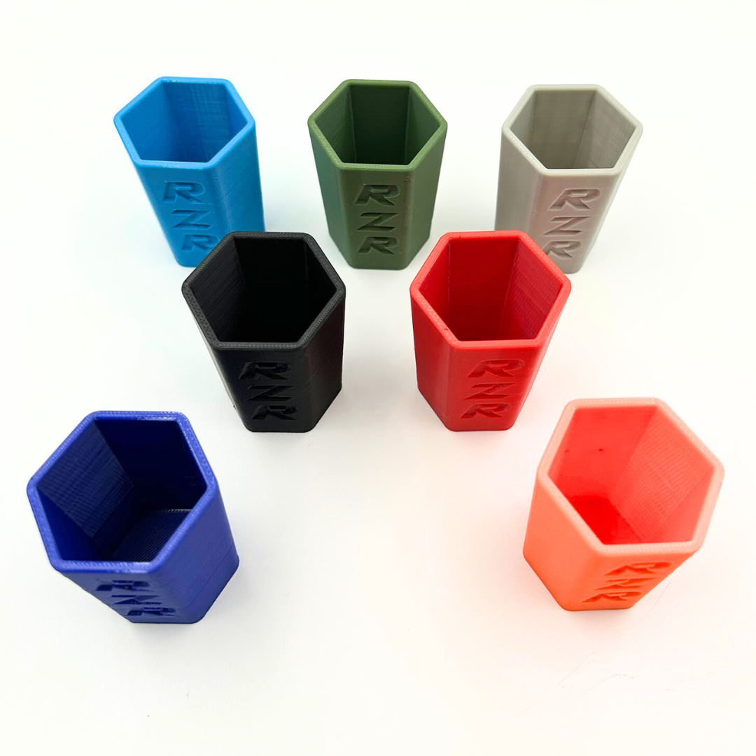 Polaris RZR–Inspired Hexagonal Shot Glasses | Off-Road Style Barware | Multiple Colors