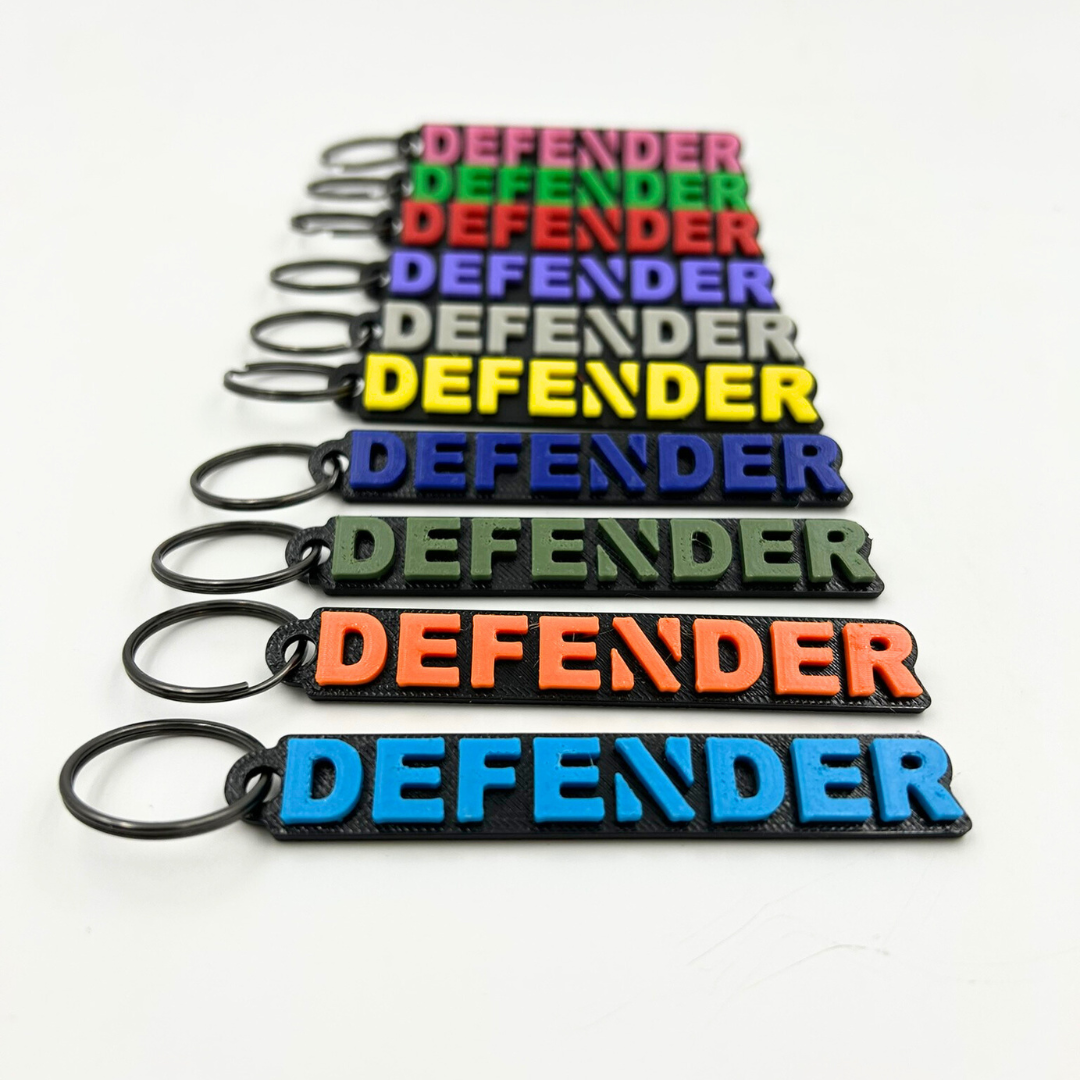 Can Am Defender Keychain,  Rugged Custom Key Tag by Greanland Offroad