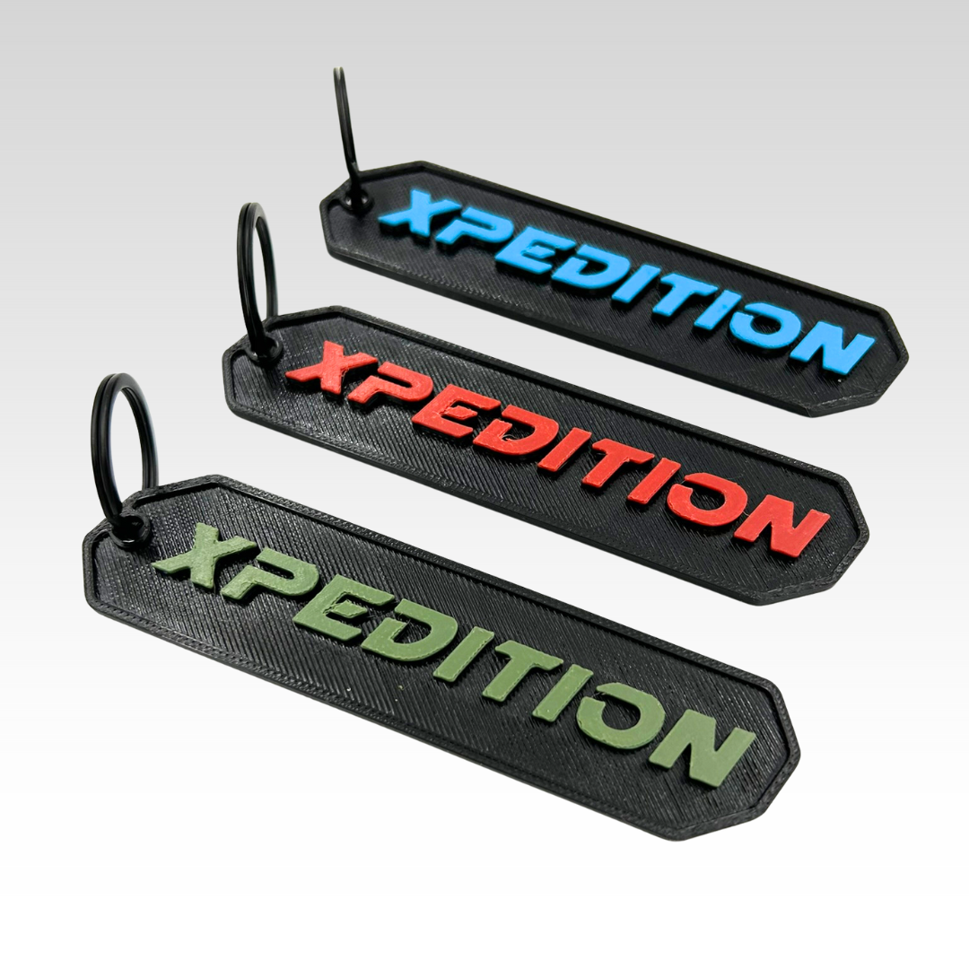 Polaris Xpedition Keychain – SXS Off-Road Gift – Light Blue, Dark Blue, Moss Green, Bright Green, Red, Orange, Light Gray