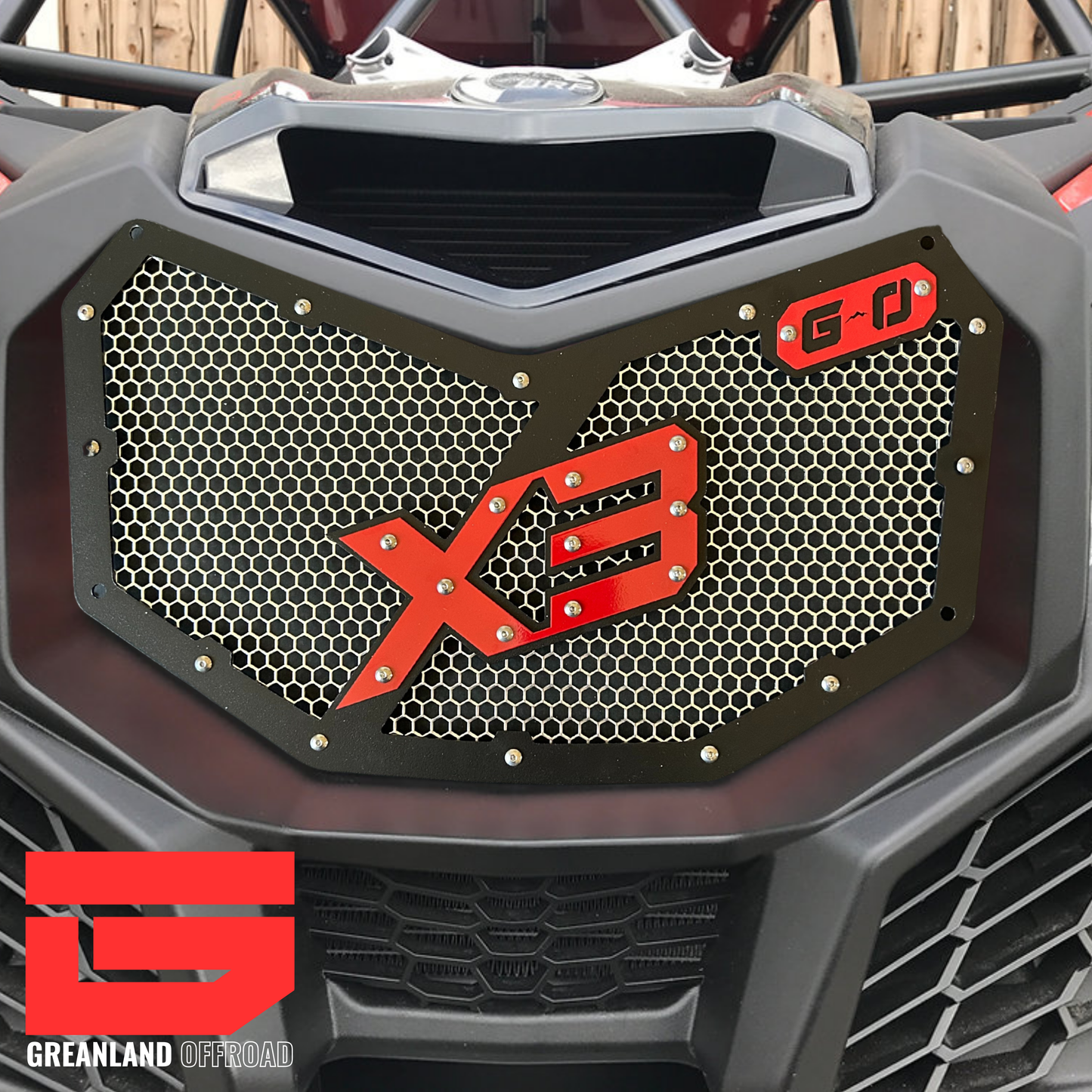 Greanland Offroad 2017+ Can-Am Maverick X3 Front Grille – High-Performance Steel Upgrade (Copy)