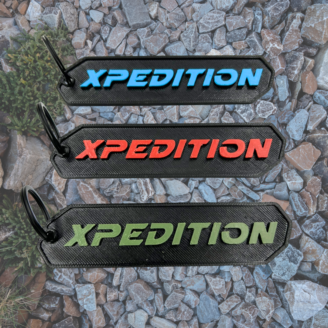 Polaris Xpedition Keychain – SXS Off-Road Gift – Light Blue, Dark Blue, Moss Green, Bright Green, Red, Orange, Light Gray
