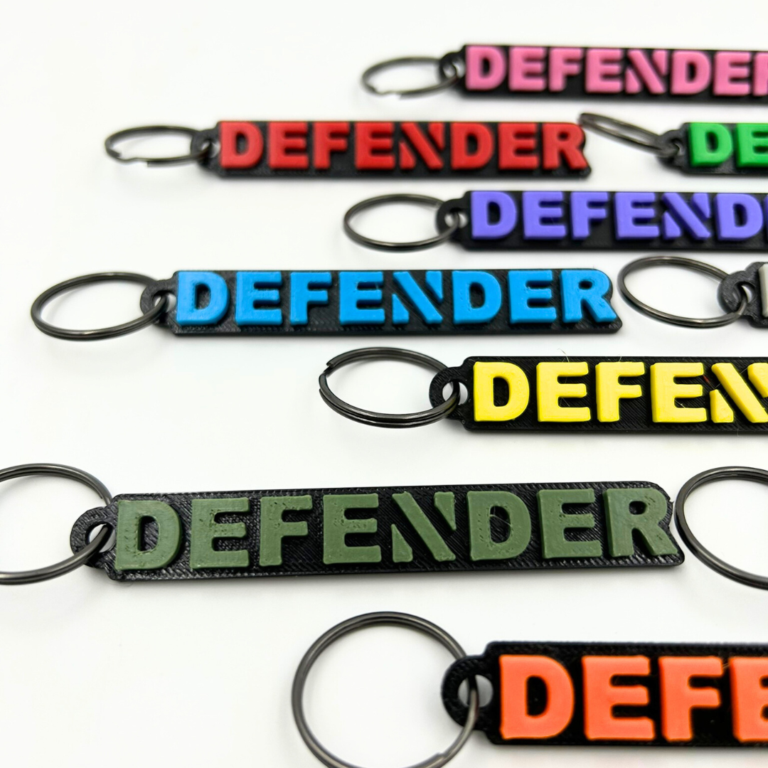 Can Am Defender Keychain,  Rugged Custom Key Tag by Greanland Offroad