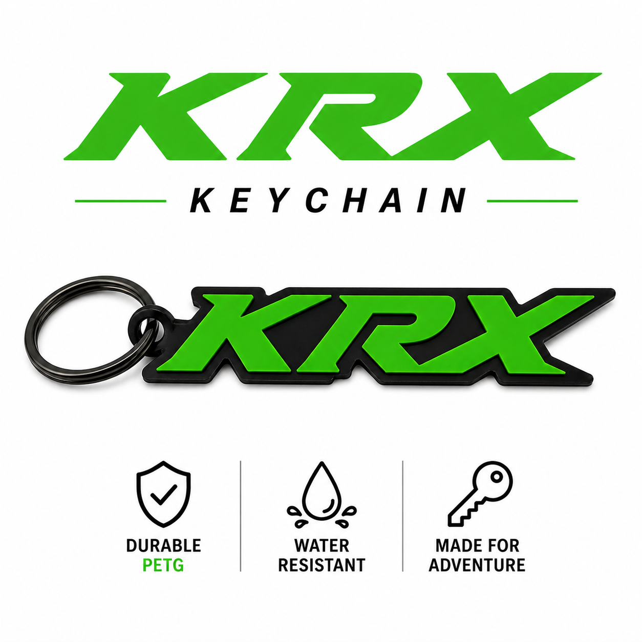 Greanland Offroad Kawasaki KRX Premium Keychain – Durable Offroad Accessory