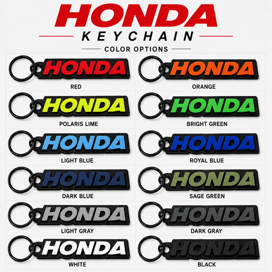 Honda Keychain | 3D Printed Honda Logo Key Ring – Multiple Colors