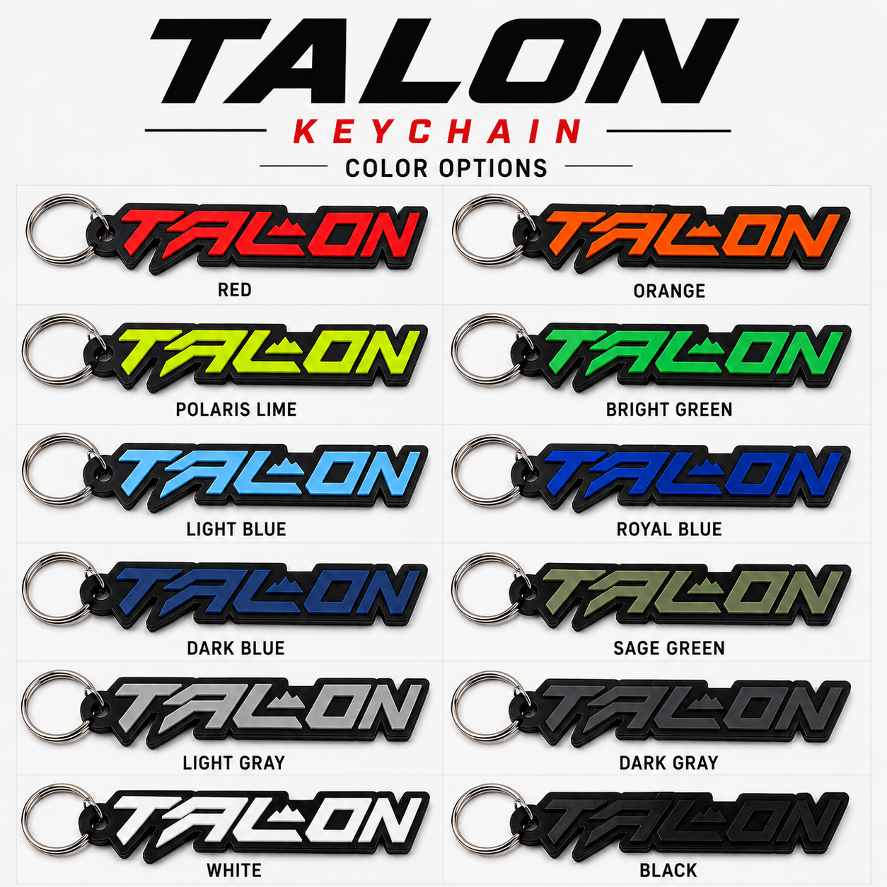 Honda Talon Keychain – 3D Printed UTV Keychain | Multiple Colors
