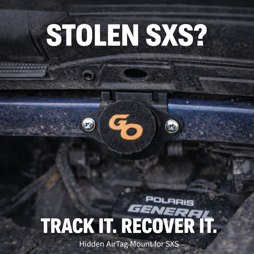 SXS AirTag Holder – Hidden Tracker Mount for Polaris RZR, General & UTV | Greanland Offroad