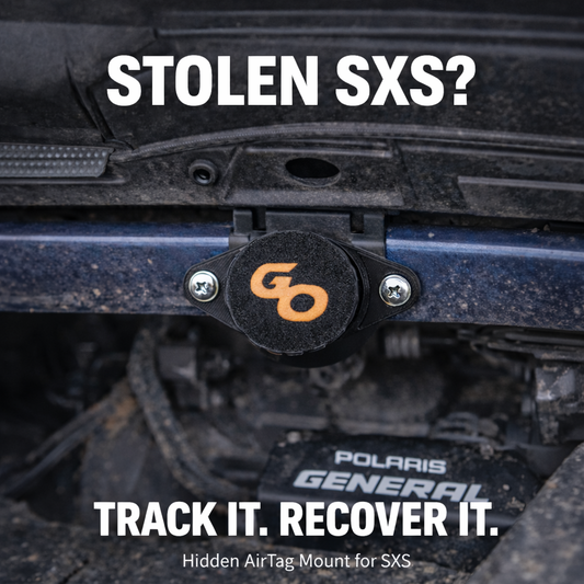 SXS AirTag Holder – Hidden Tracker Mount for Polaris RZR, General & UTV | Greanland Offroad