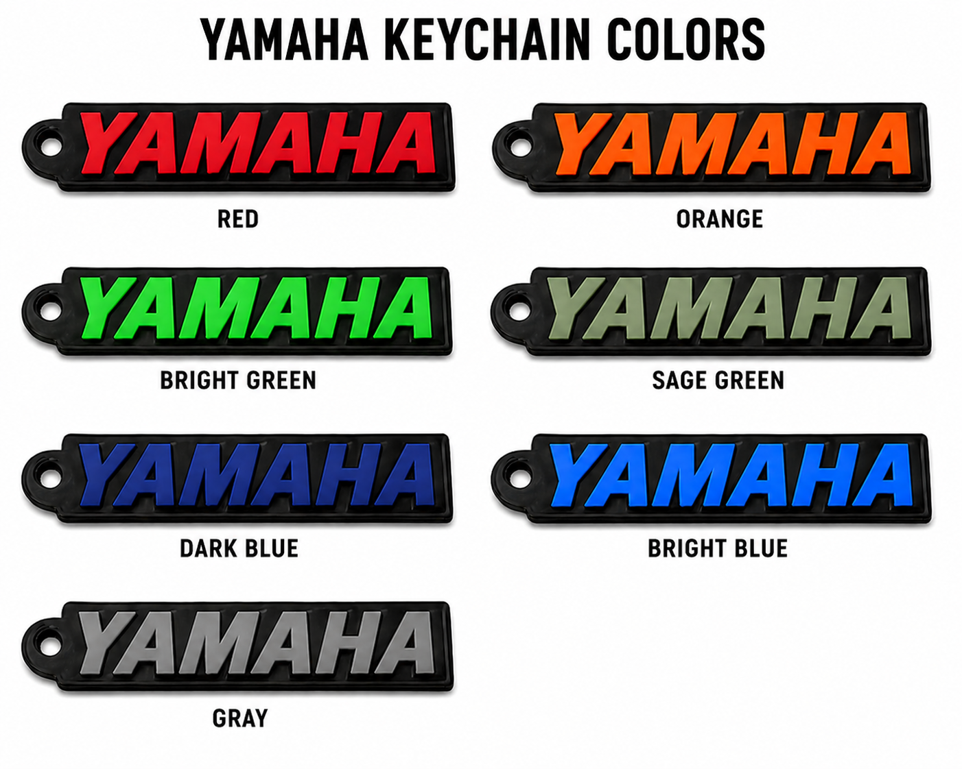 Yamaha 3D Printed Keychain | Premium PETG UTV Keychain