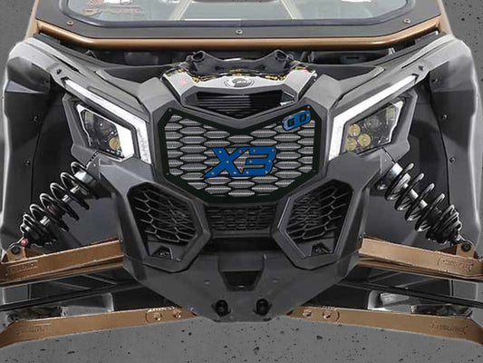 blue greanland can am x3 grille on a custom x3