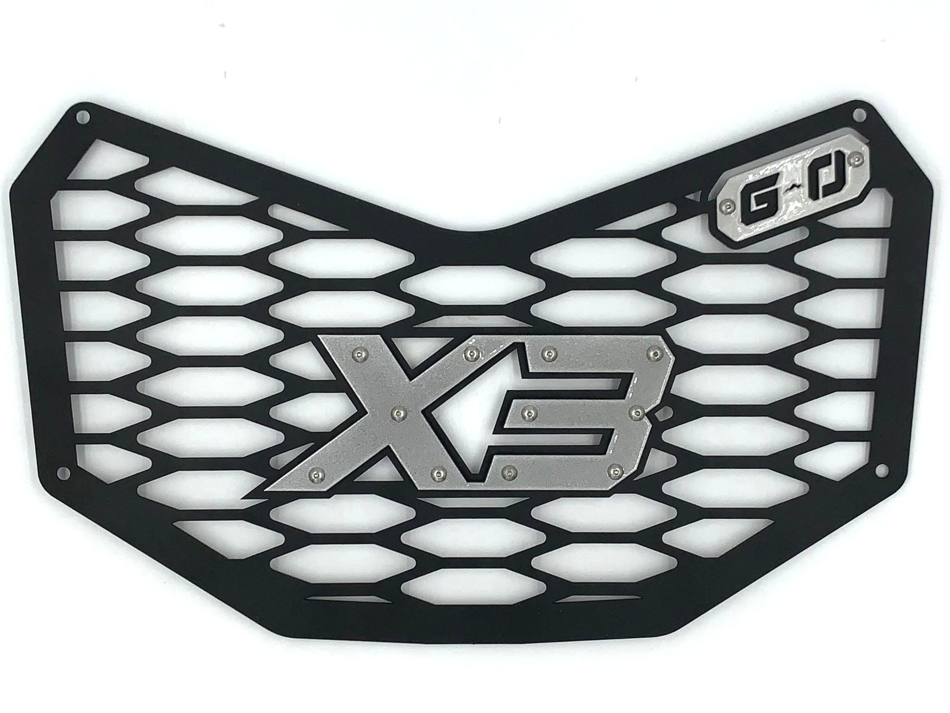 silver can am x3 grille by greanland offroad