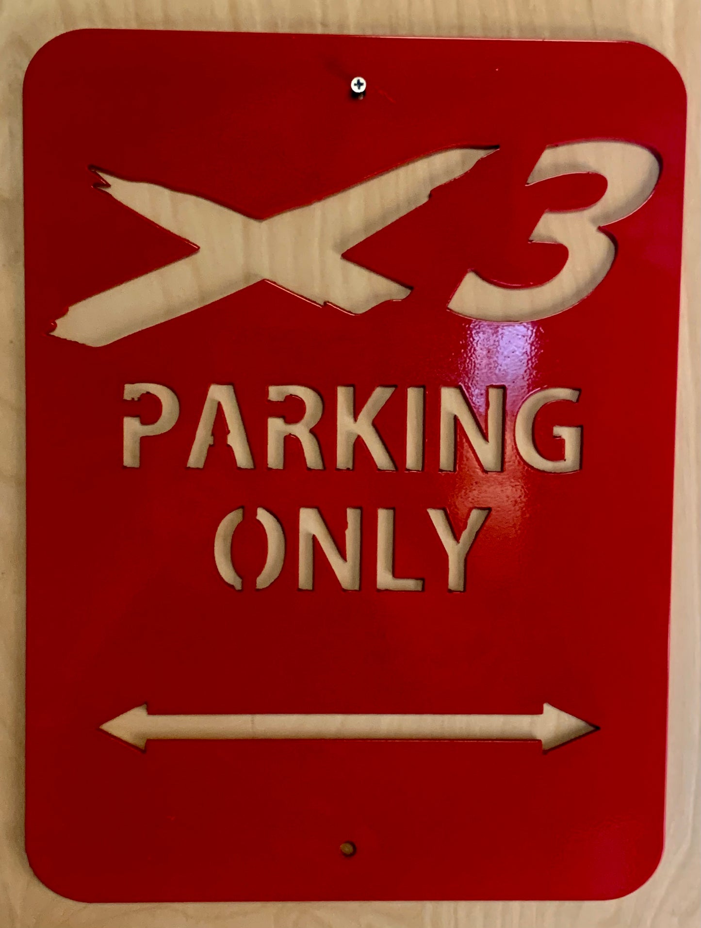 X3 Parking Only Aluminum Sign 12x16 (Can Am X3)