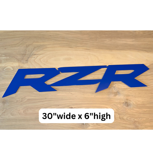 RZR Aluminum Sign 30 x 6 (Polaris) - Greanland Offroad