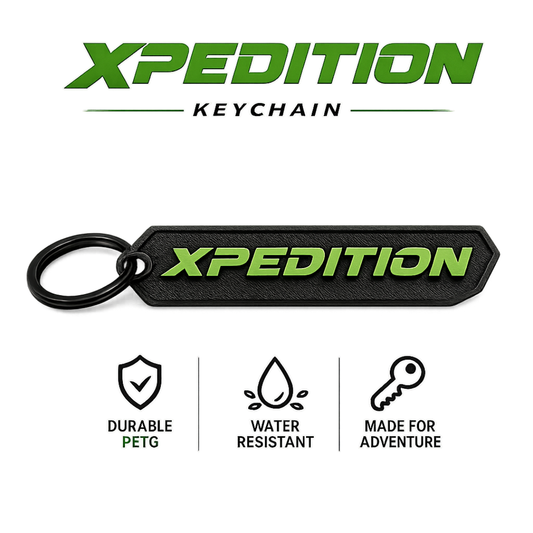 Polaris Xpedition Keychain – SXS Off-Road Gift – Light Blue, Dark Blue, Moss Green, Bright Green, Red, Orange, Light Gray