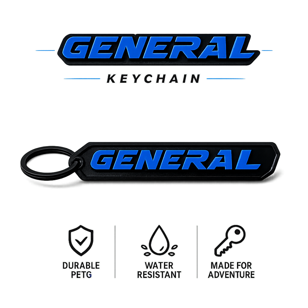 Polaris General Keychain | Rugged Custom Key Tag by Greanland Offroad